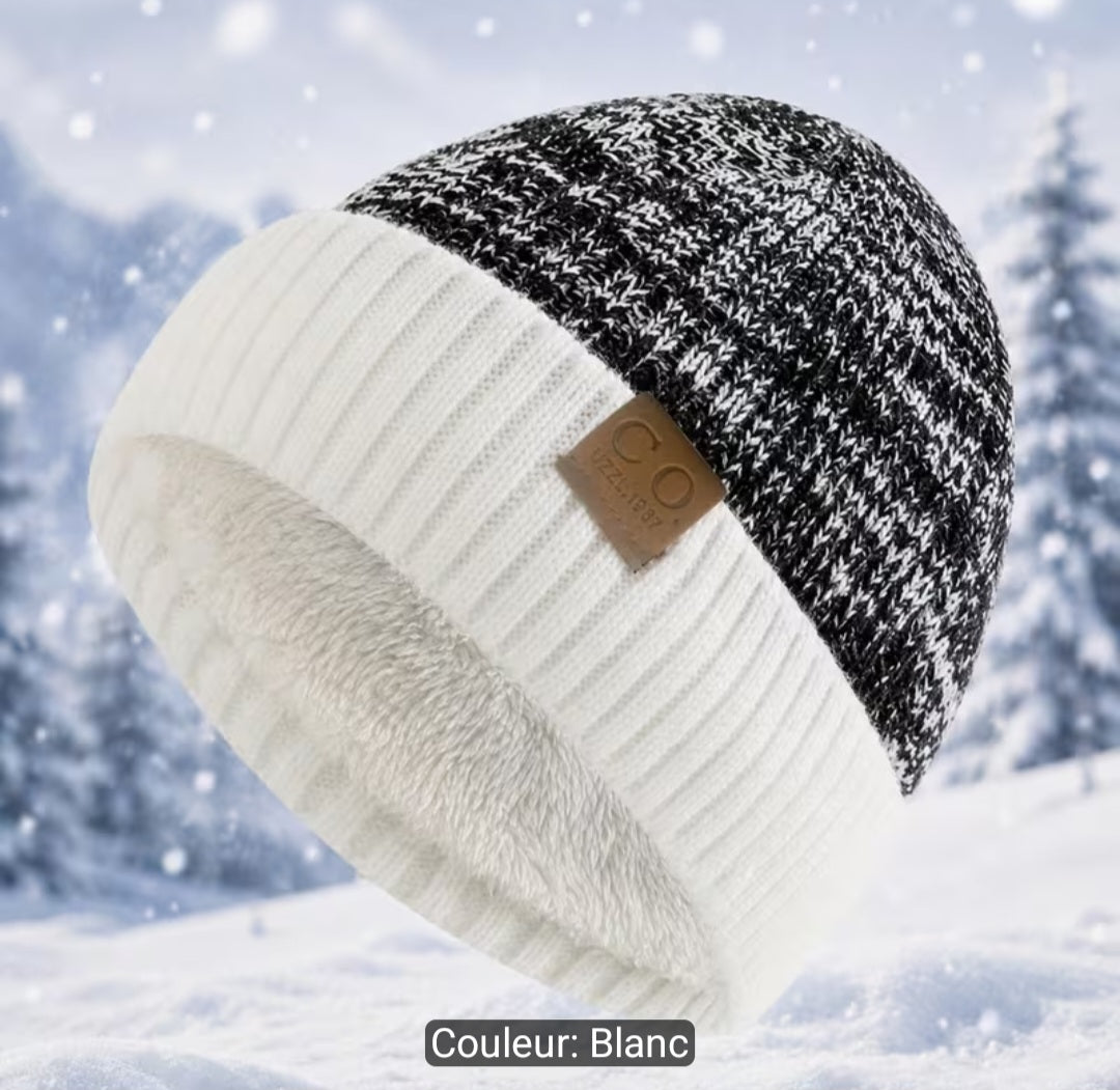Chapeau ted en peluche d’hiver, unisexe, épais, chaud et résistant au froid – simple et polyvalent, le cadeau d’hiver idéal – disponible en 5 couleurs