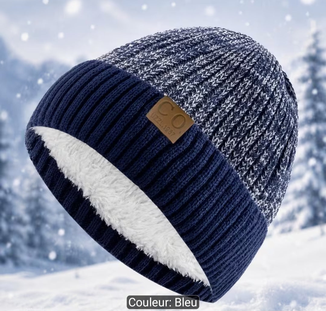 Chapeau ted en peluche d’hiver, unisexe, épais, chaud et résistant au froid – simple et polyvalent, le cadeau d’hiver idéal – disponible en 5 couleurs