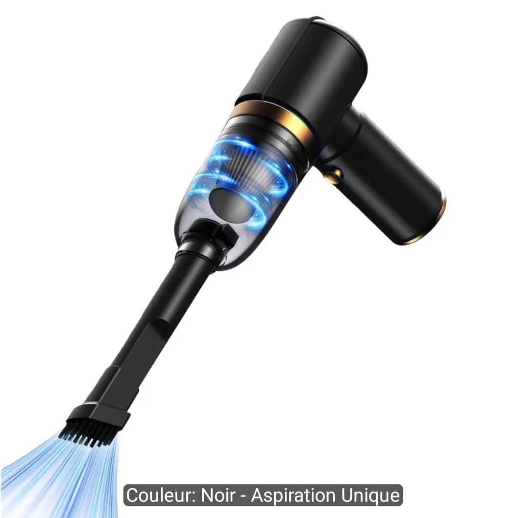Aspirateur de voiture portable amélioré rechargeable, aspirateur de voiture portable sans fil mini, aspirateur à main sans fil, plumeau de voiture, filtre lavable et remplacement, aspirateur de forme spéciale, aspirateur sans