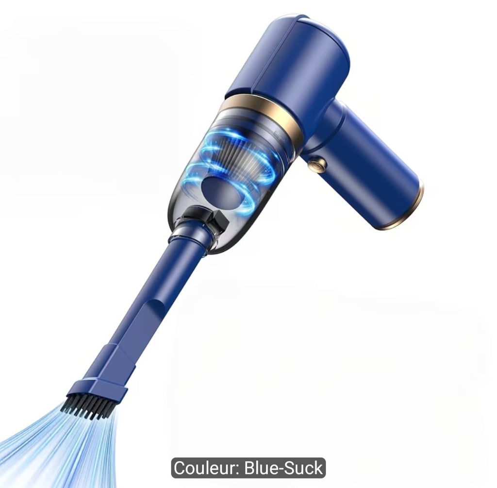Aspirateur de voiture portable amélioré rechargeable, aspirateur de voiture portable sans fil mini, aspirateur à main sans fil, plumeau de voiture, filtre lavable et remplacement, aspirateur de forme spéciale, aspirateur sans