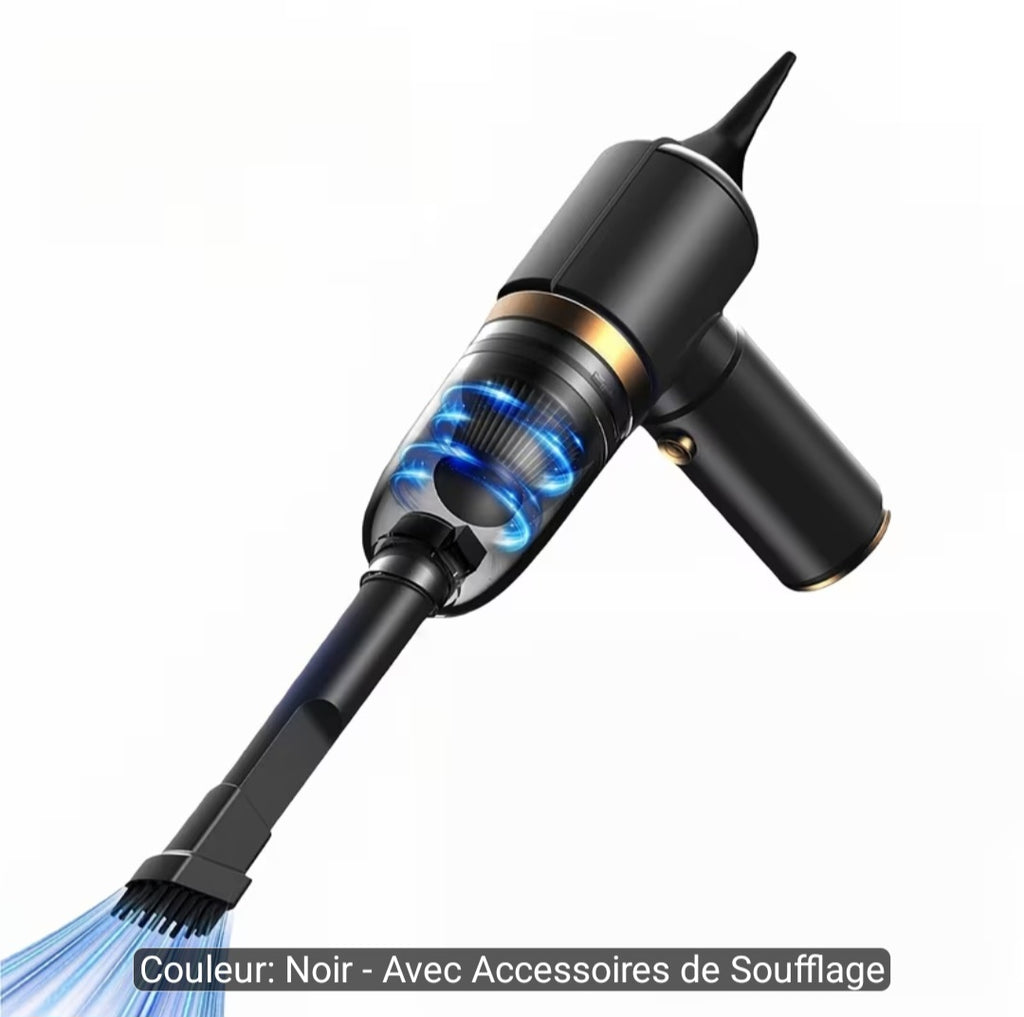Aspirateur de voiture portable amélioré rechargeable, aspirateur de voiture portable sans fil mini, aspirateur à main sans fil, plumeau de voiture, filtre lavable et remplacement, aspirateur de forme spéciale, aspirateur sans