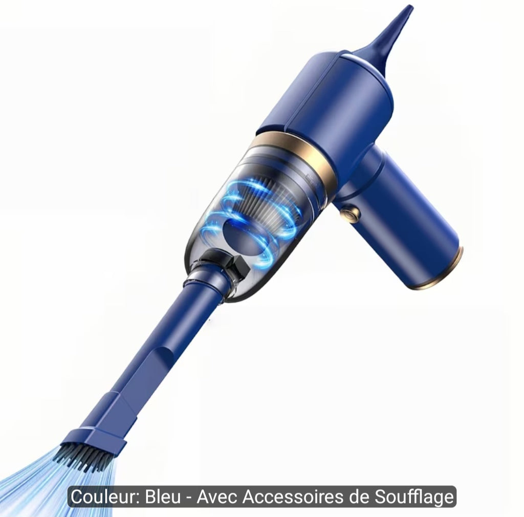 Aspirateur de voiture portable amélioré rechargeable, aspirateur de voiture portable sans fil mini, aspirateur à main sans fil, plumeau de voiture, filtre lavable et remplacement, aspirateur de forme spéciale, aspirateur sans